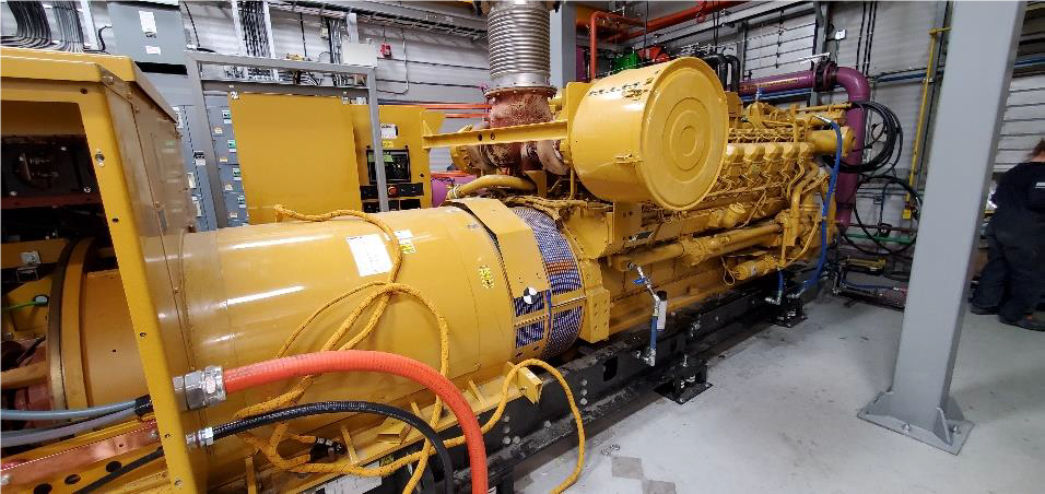1.5MW Generator installed at the Sandy Lake Diesel Generating Station, 2021