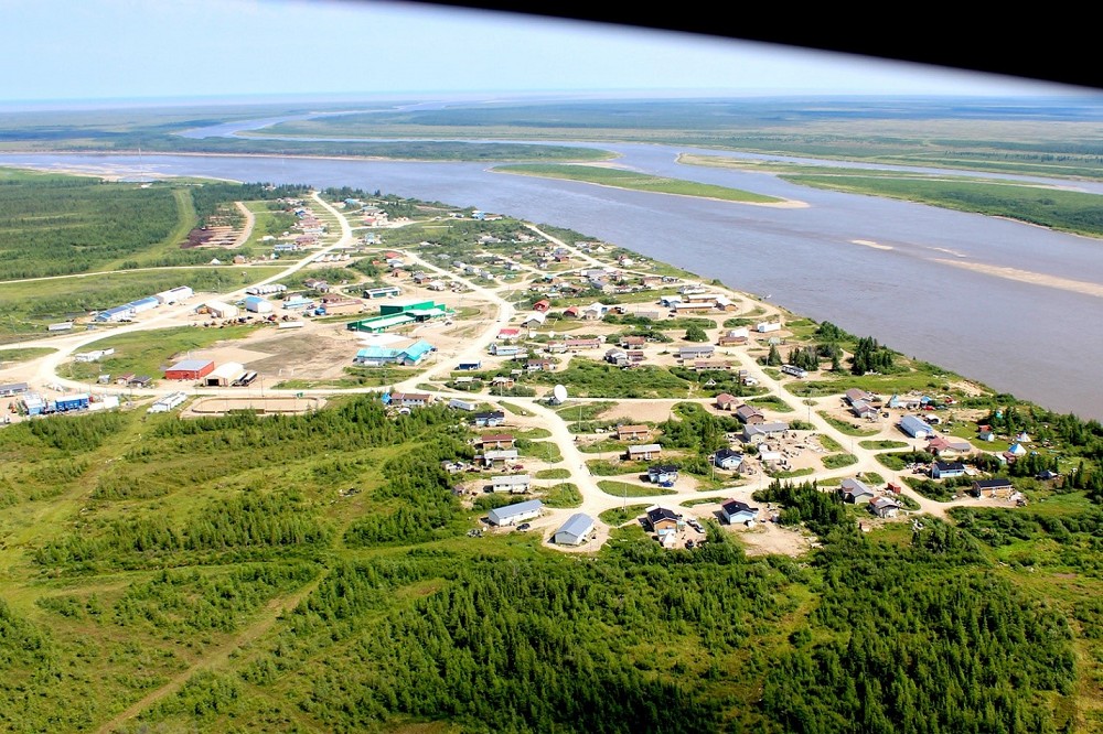 fort severn first nation from the air