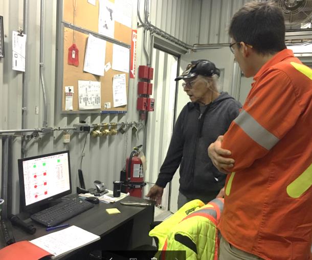 Demonstration of the computer system at Gull Bay Diesel Generating Station