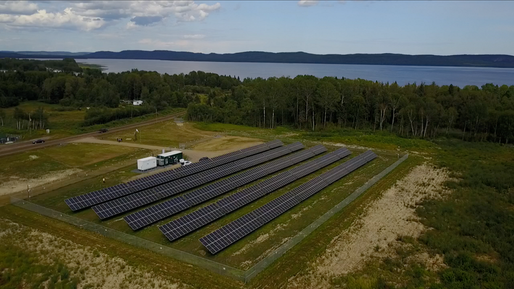 giizis energy micro solar grid, gull bay