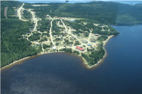 Wunnumin Lake First Nation, Aerial Photograph of Community