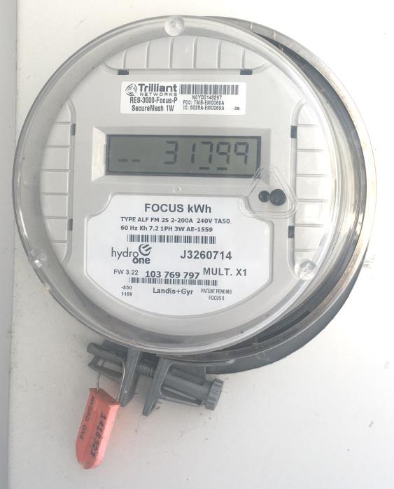 Photo of a Hydro Meter