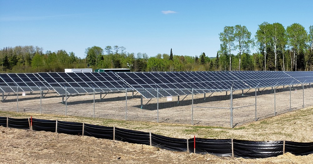 Solar Panels in a field