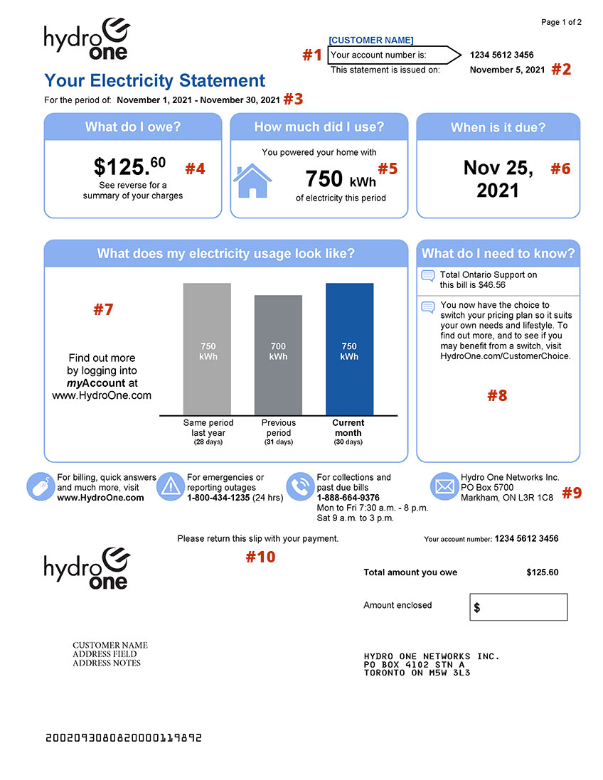 Two Tiered Bill Update Sample Sheet